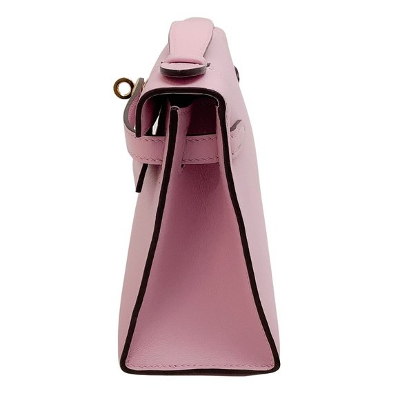 Hermes Pink Leather 2021 Kelly Pouchette - Picture 2 of 9